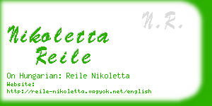 nikoletta reile business card